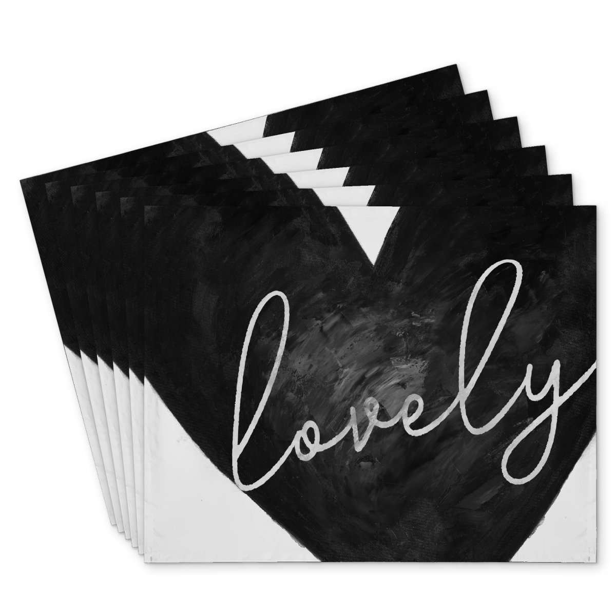 Picture of Begin Home Decor C6PP1418I374BH 14 x 18 in. Lovely Polyester Placemat - Elegant Home Decor Accent - Set of 6
