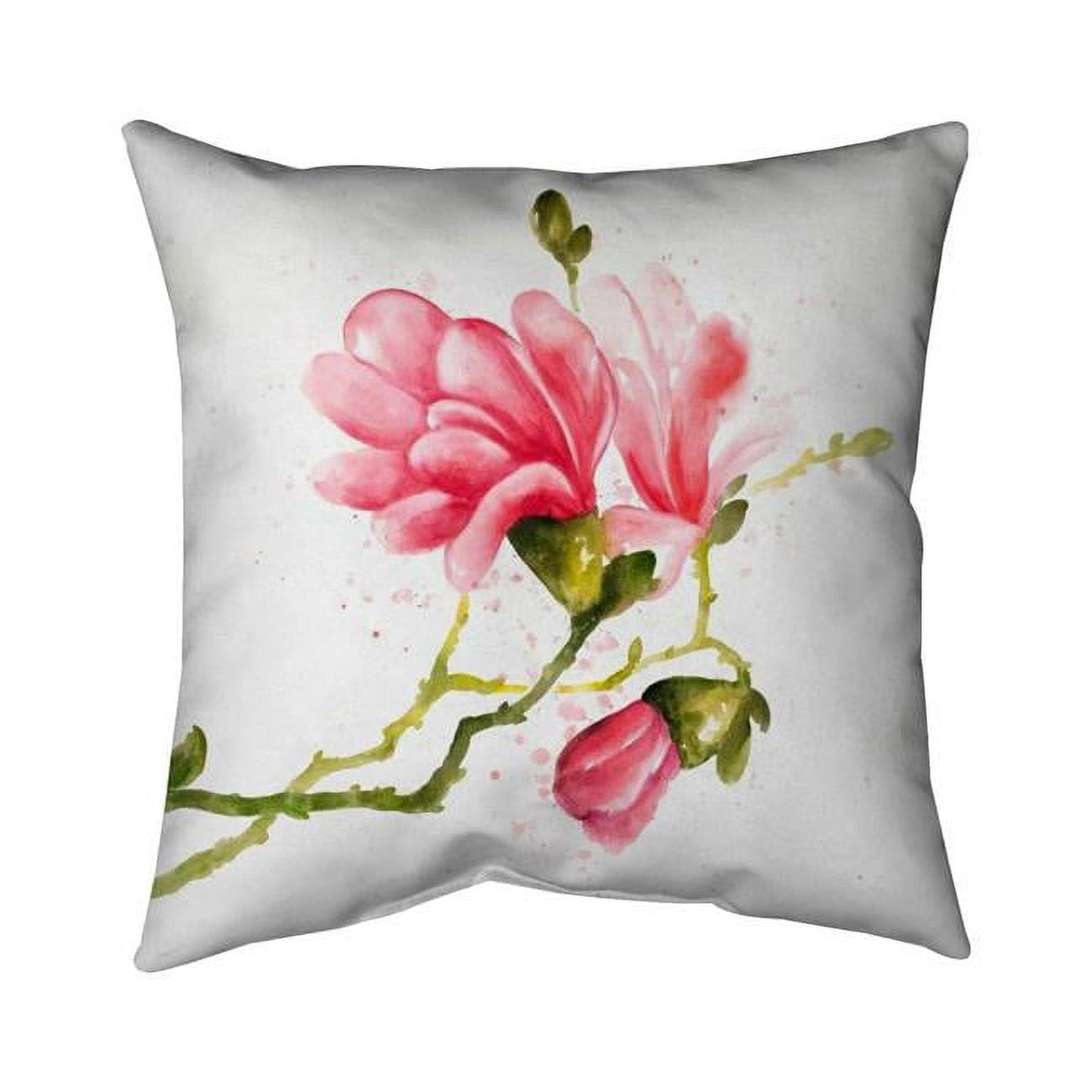 20 x 20 in. Magnolia Flowers-Double Sided Print Indoor Pillow