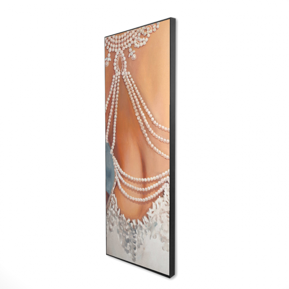 2081-6020-FA46 20 x 60 in. Wedding Dress Hyperrealist Canvas - Elegant Home Decor Art