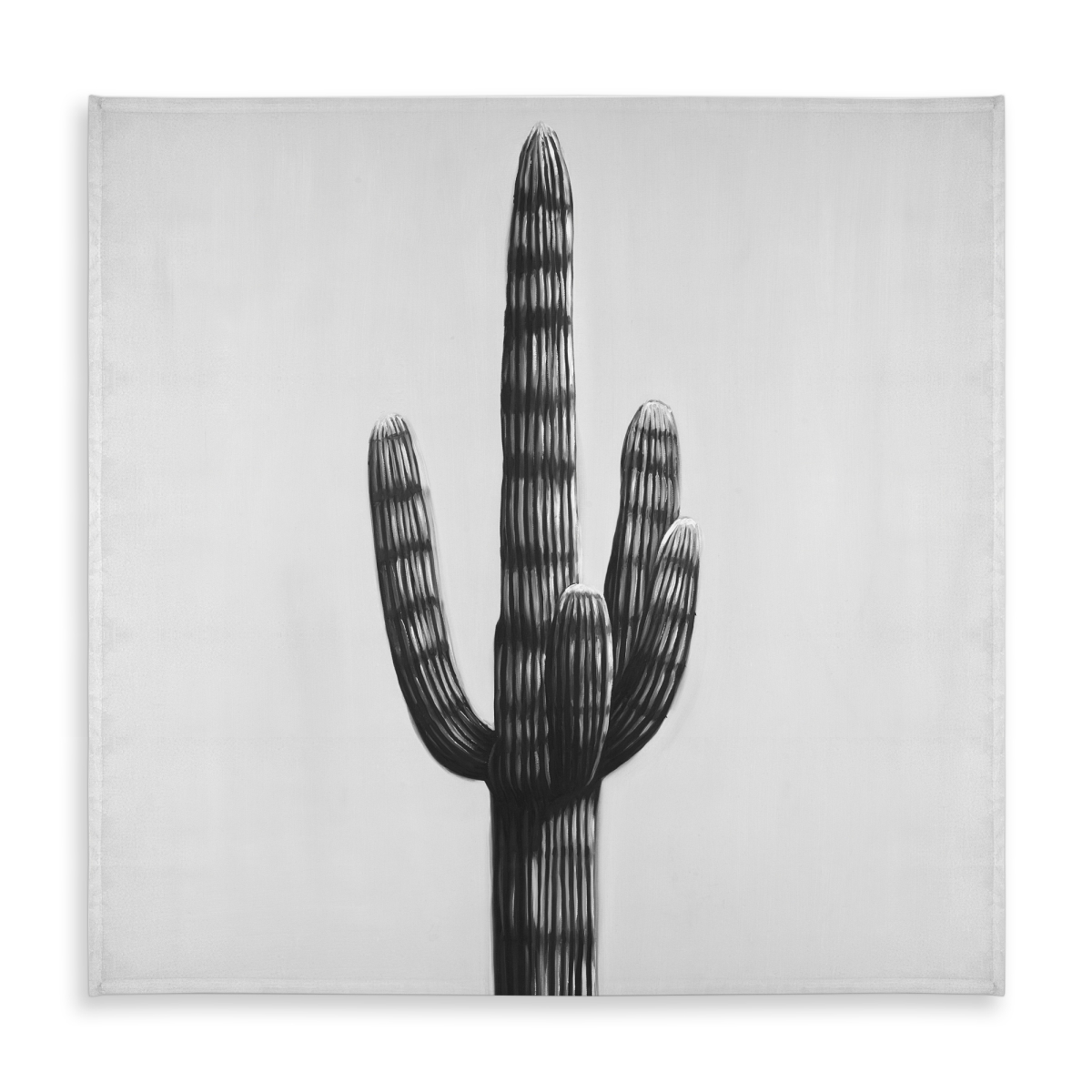 Picture of Begin Home Decor C1TC5858VY6KCY 58 x 58 in. Large Cactus Tablecloth - White Floral Indoor & Outdoor Decor