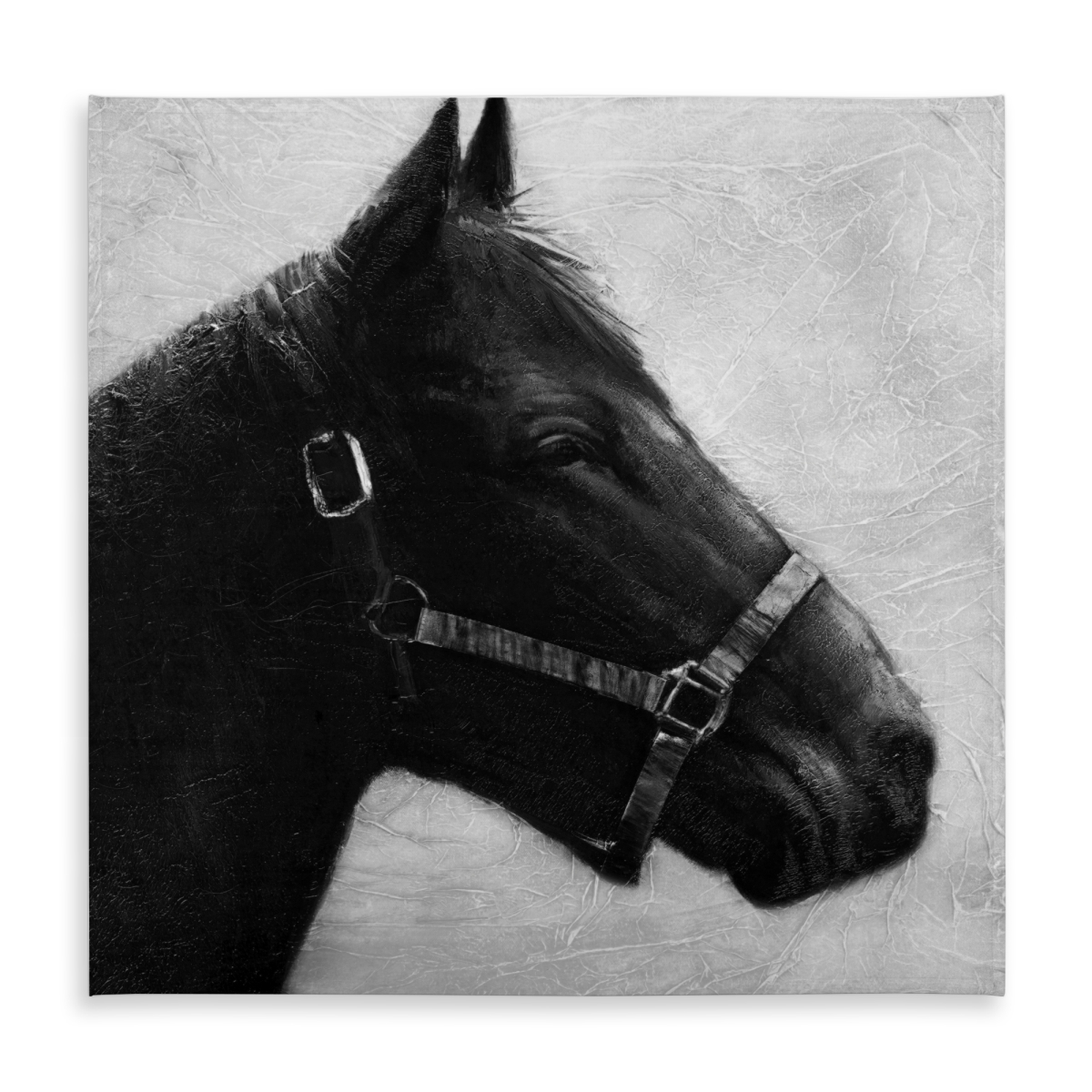 Picture of Begin Home Decor C1TC5858J2XNT9 58 x 58 in. Gallopin the Horse Gray Tablecloth - Indoor & Outdoor Decor