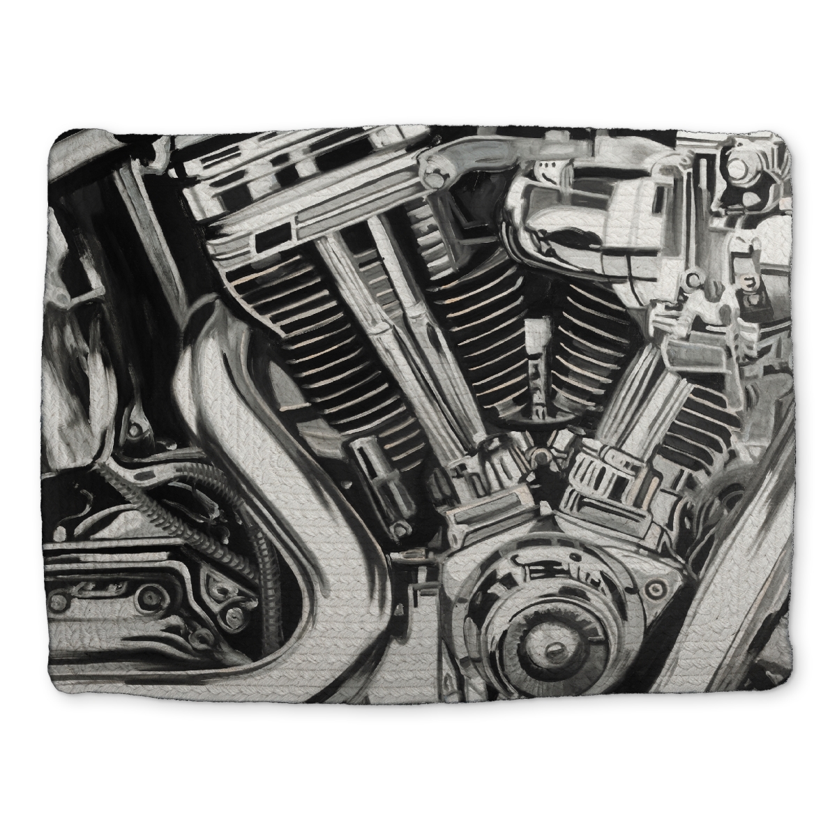 Picture of Begin Home Decor CBPM1418DPWV65 14 x 18 in. Mechanism of a Motorcycle Braided Placemat - Home Decor