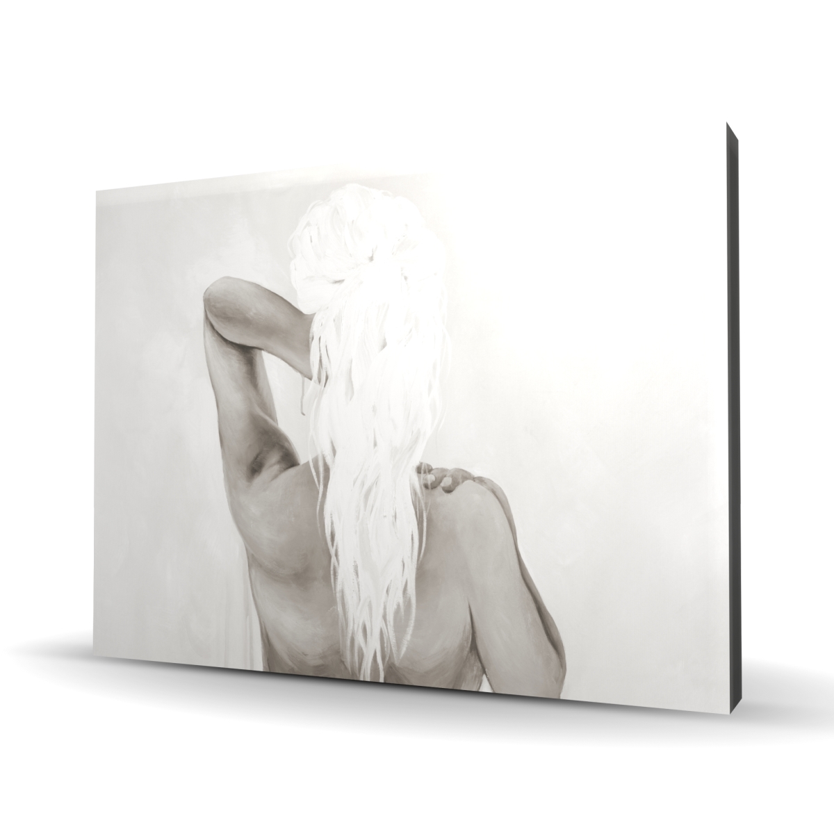 C1RC3648NF85BX 36 x 48 in. Beautiful Dreamy Woman - Beige Figurative Canvas Art for Home