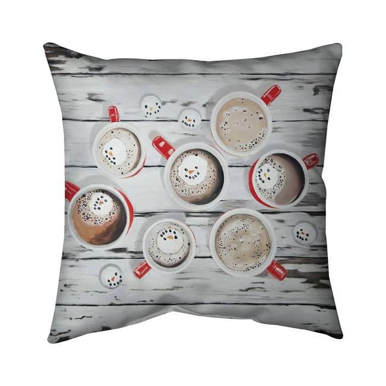 20 x 20 in. Holiday Hot Chocolate-Double Sided Print Indoor Pillow