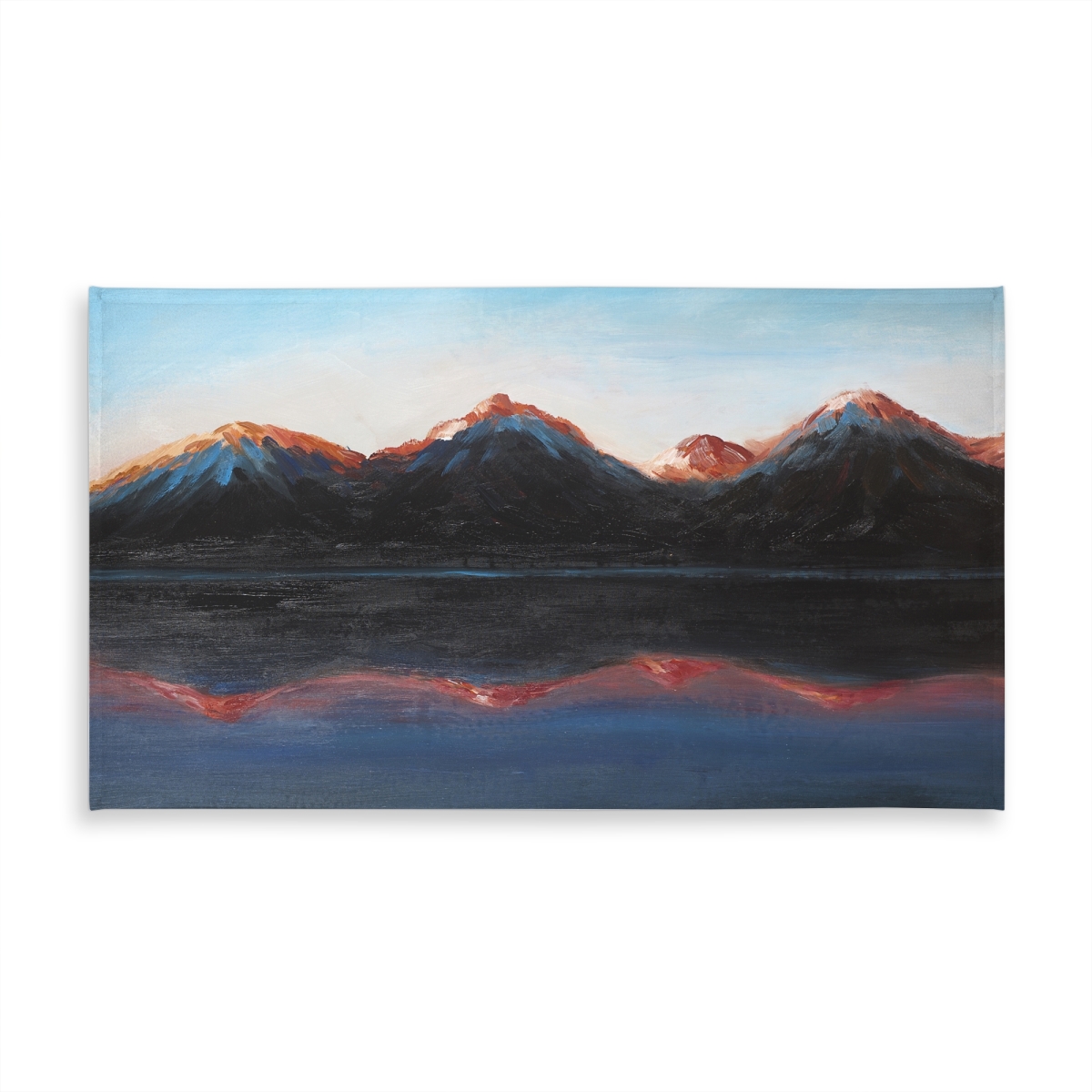 Picture of Begin Home Decor C1TCLRGE3KJHSW 58 x 102 in. Mountains Landscape Tablecloth - Blue Mountains Home Decor