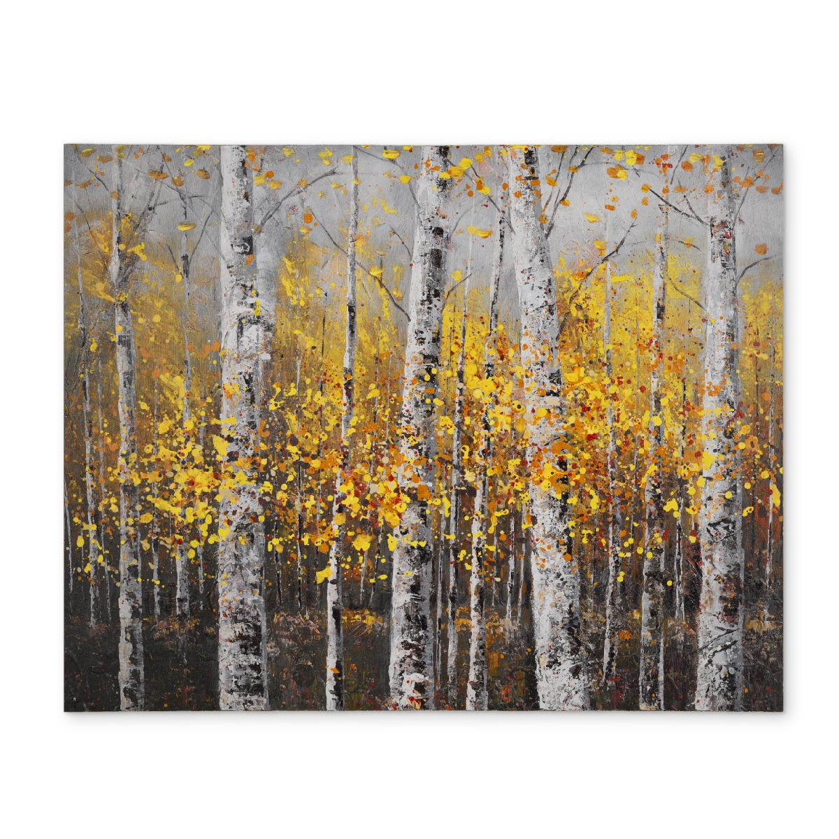 Picture of Begin Home Decor CPPM1418VJKFJQ 14 x 18 in. Sunny Birch Trees Placemat - Contemporary Office Decor