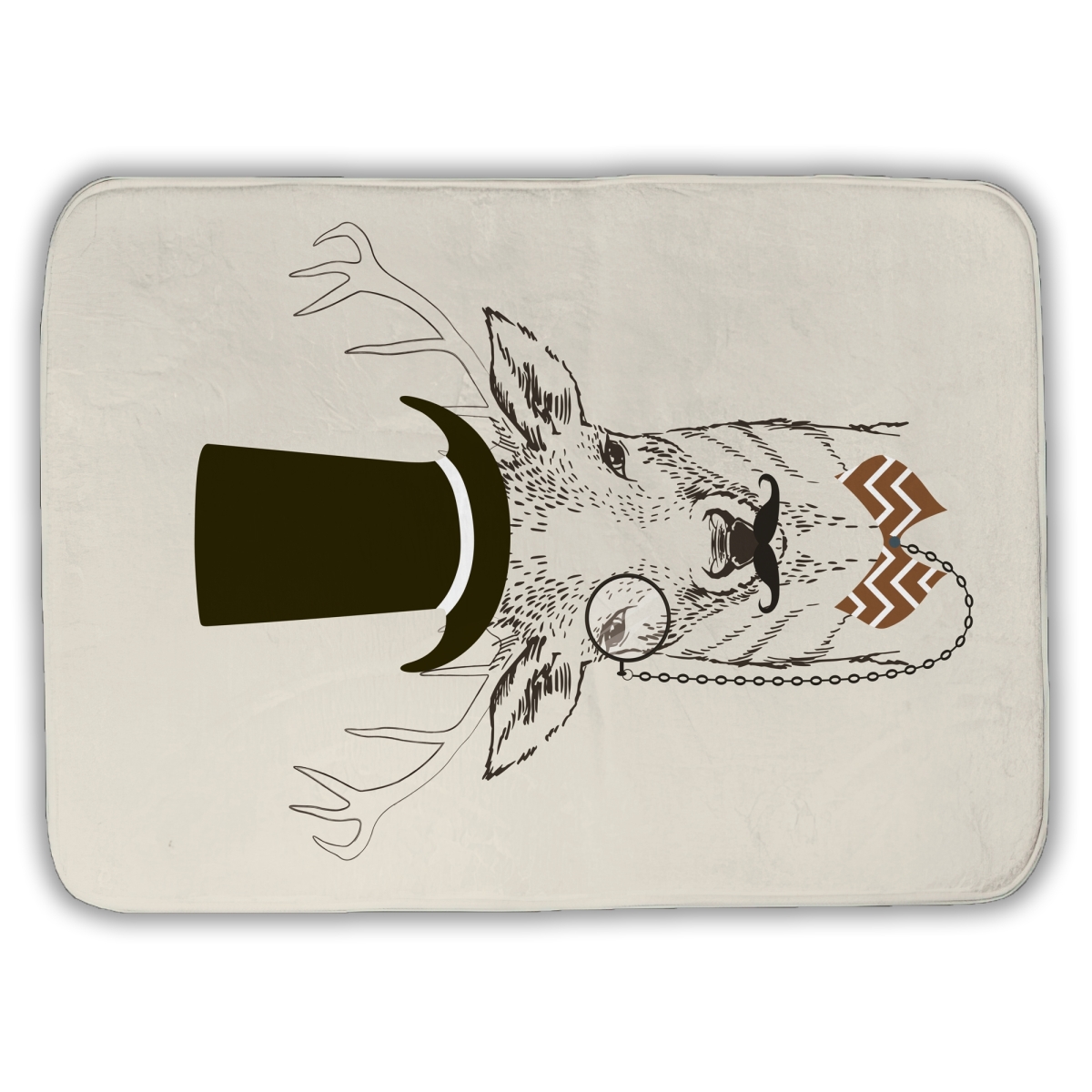 C1BM1724TK5UY2 17 x 24 in. Aristocrat Roe Deer Man Cave Bath Mat - Home Decor Accessory