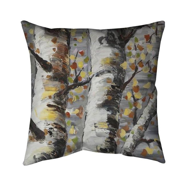 20 x 20 in. Budding White Birches 1-Double Sided Print Indoor Pillow