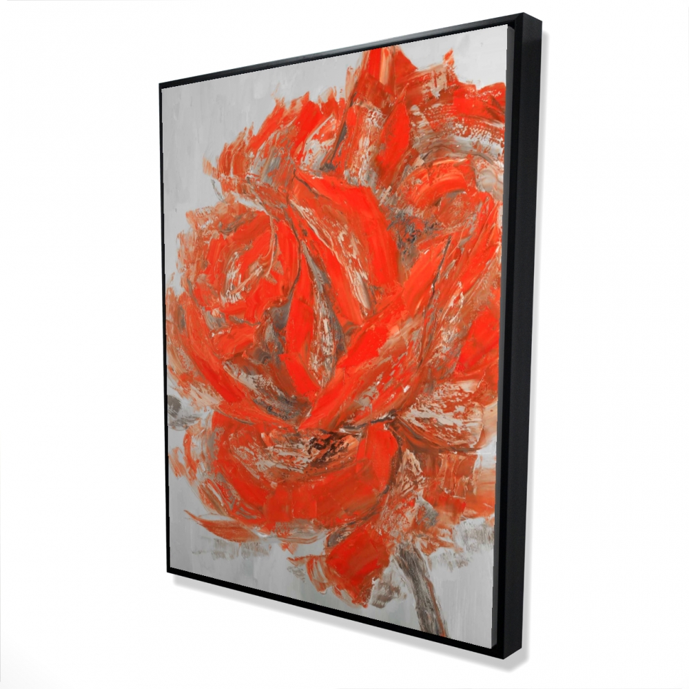 2081-4836-FL177 36 x 48 in. Abstract Rose - Floral Botanical Canvas for Office Decor