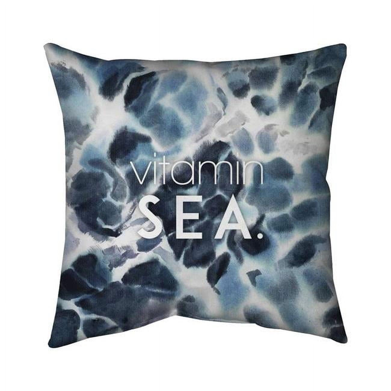 20 x 20 in. Vitamin Sea-Double Sided Print Indoor Pillow