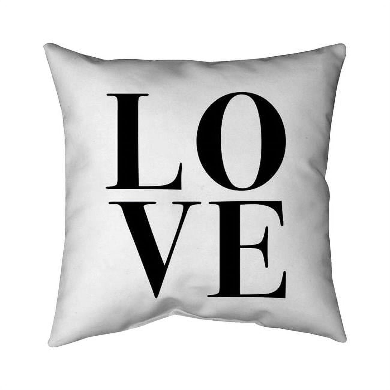 20 x 20 in. Love-Double Sided Print Indoor Pillow