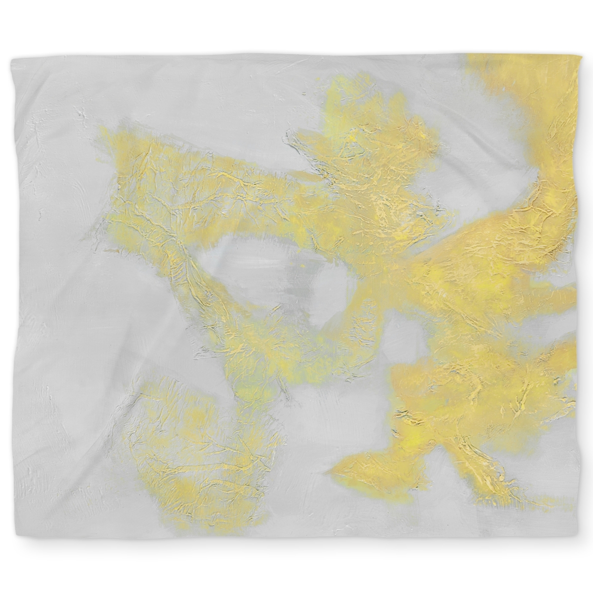 C1DCKSW07UYQ3C King Size Gold Stains Yellow Abstract Duvet Cover - White Back