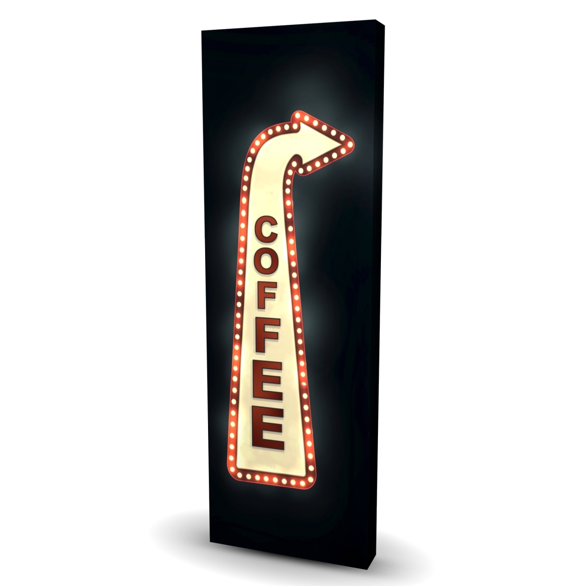 C1RC1648VWP1J9 16 x 48 in. Coffee - Red Object Canvas Art for Stylish Home Decor