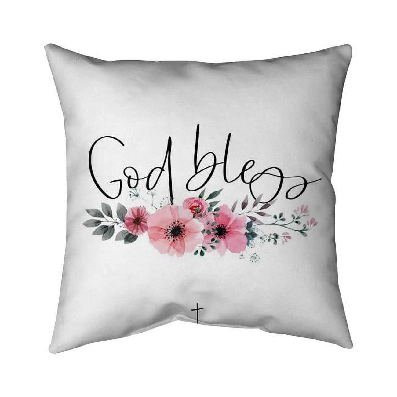20 x 20 in. God Bless-Double Sided Print Indoor Pillow