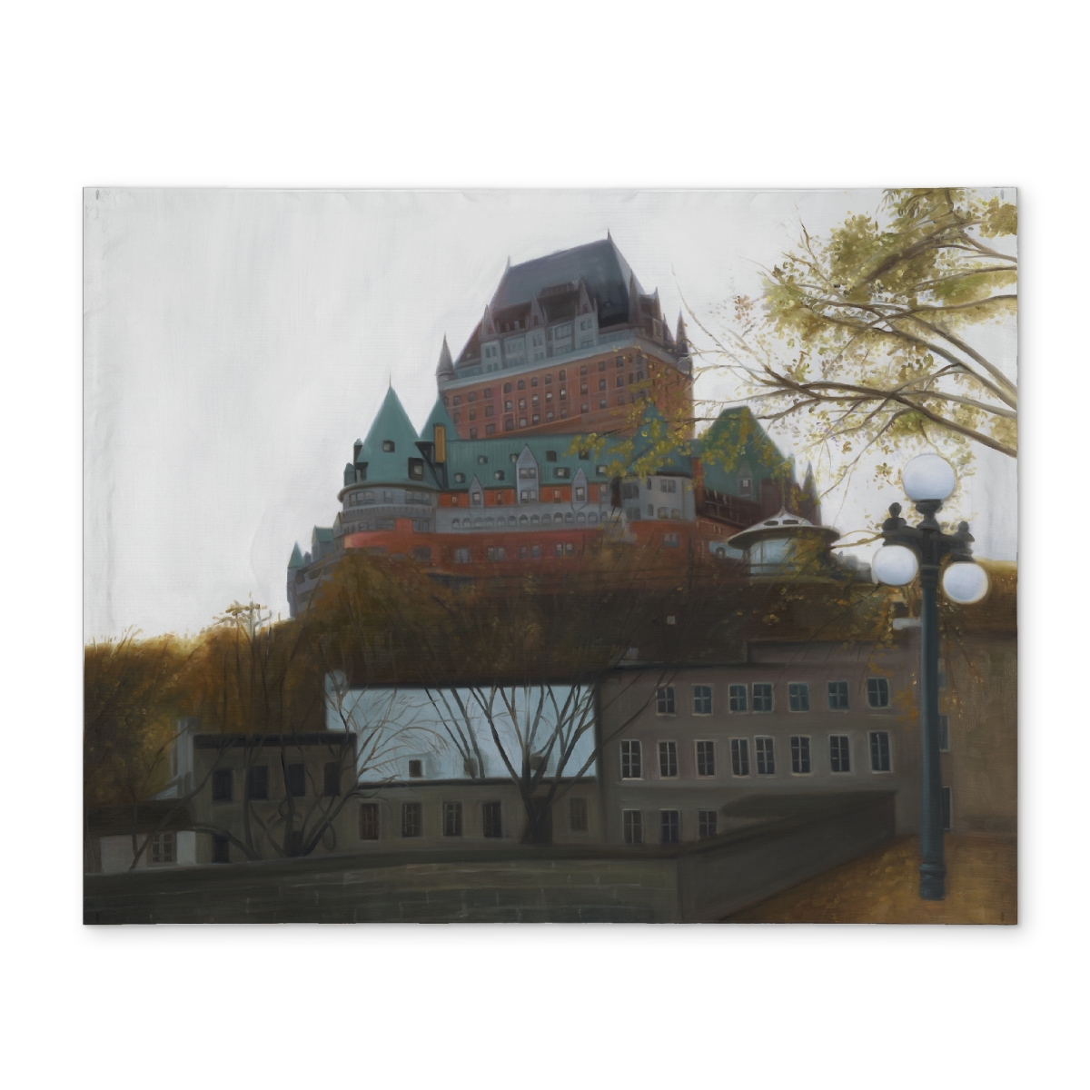 Picture of Begin Home Decor CPPM14183GQITD 14 x 18 in. Le Chateau De Frontenac Autumn Placemat - Hyperrealist Decor