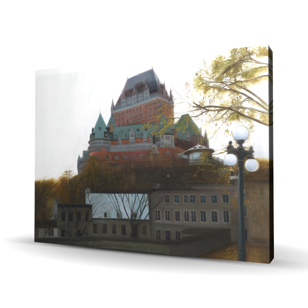 C1RC36488N0KDC 36 x 48 in. Le Chateau De Frontenac in Autumn - Living Room Canvas Decor
