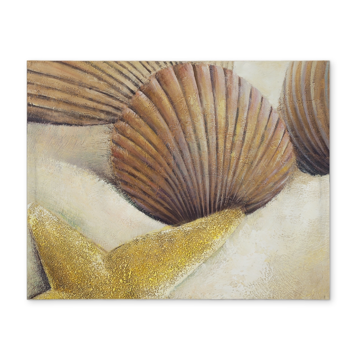 Picture of Begin Home Decor CPPM1418MIT36E 14 x 18 in. Blue Starfish & Seashells Beach Placemat - Polyester Decor