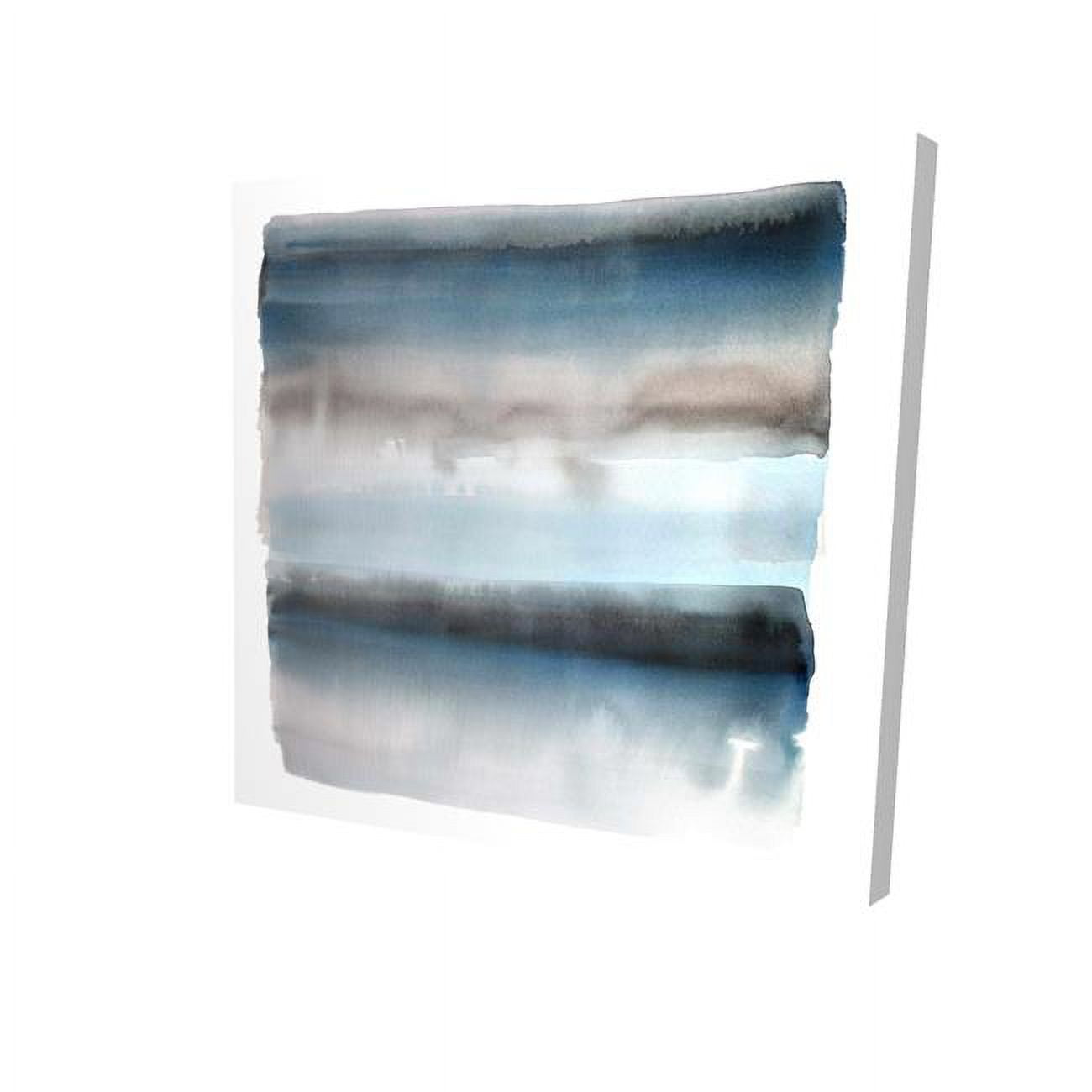 32 x 32 in. Blue Stripes-Print on Canvas