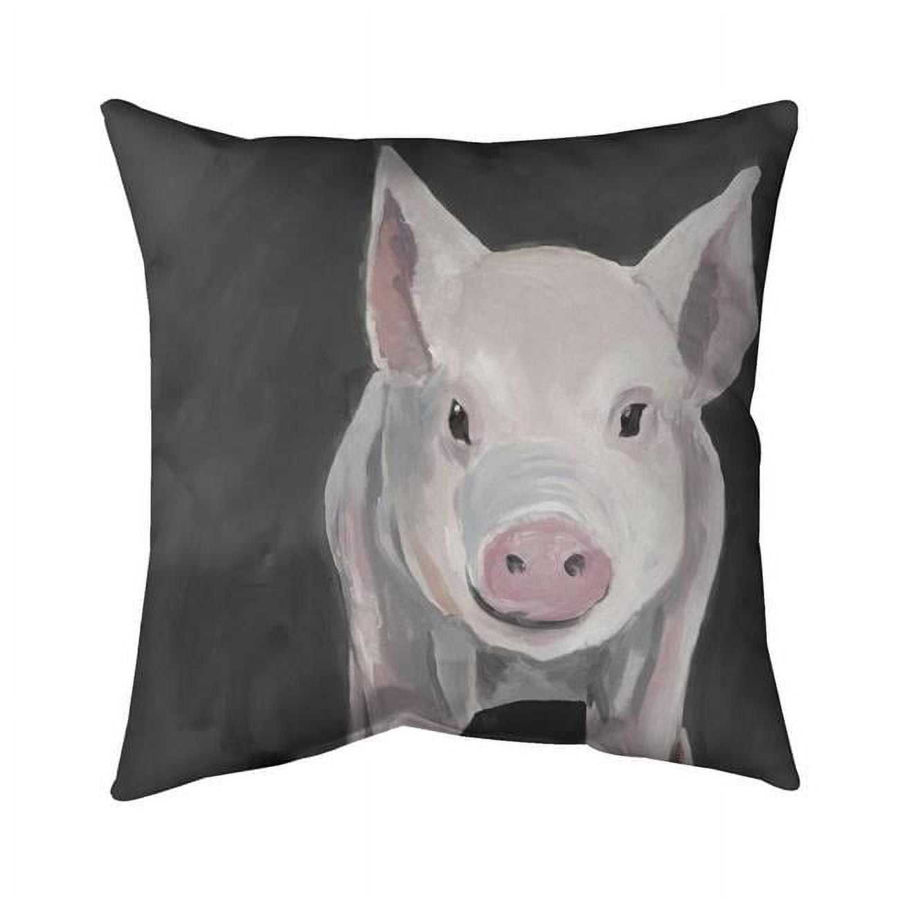 26 x 26 in. Little Piglet-Double Sided Print Indoor Pillow