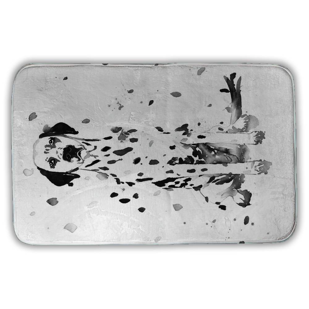 5930-3421-AN472 21 x 34 in. Dalmatian Dog Bath Mat - Cozy Bedroom Decor for Dog Lovers