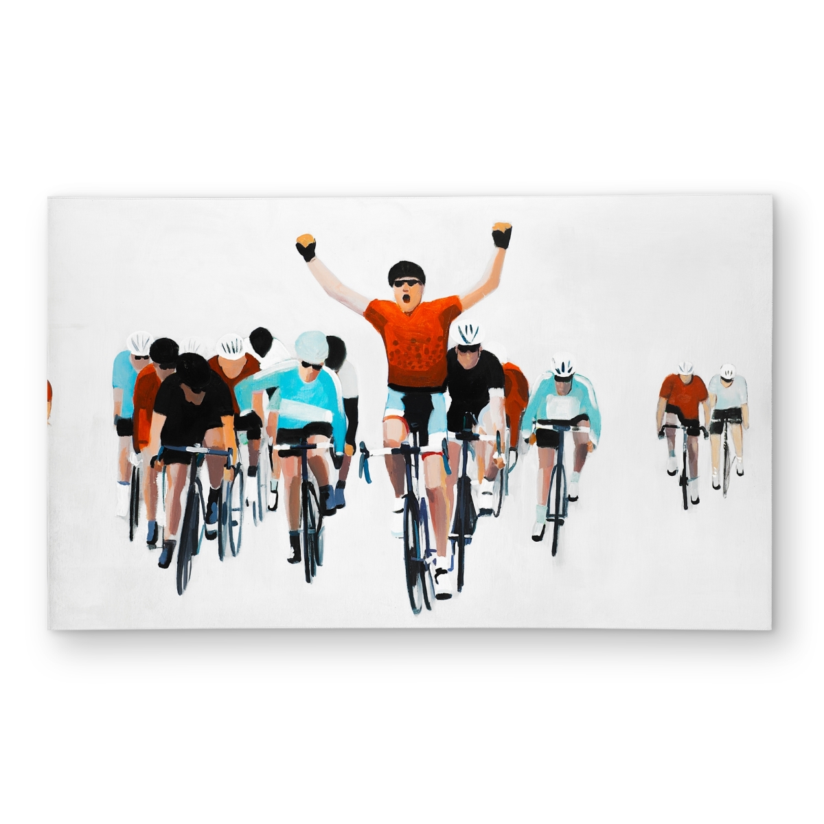 C1ROAR35EF1H6K 3 x 5 ft. Cyclists At the End of a Race Rug - Man Cave Outdoor Decor - Rectangle