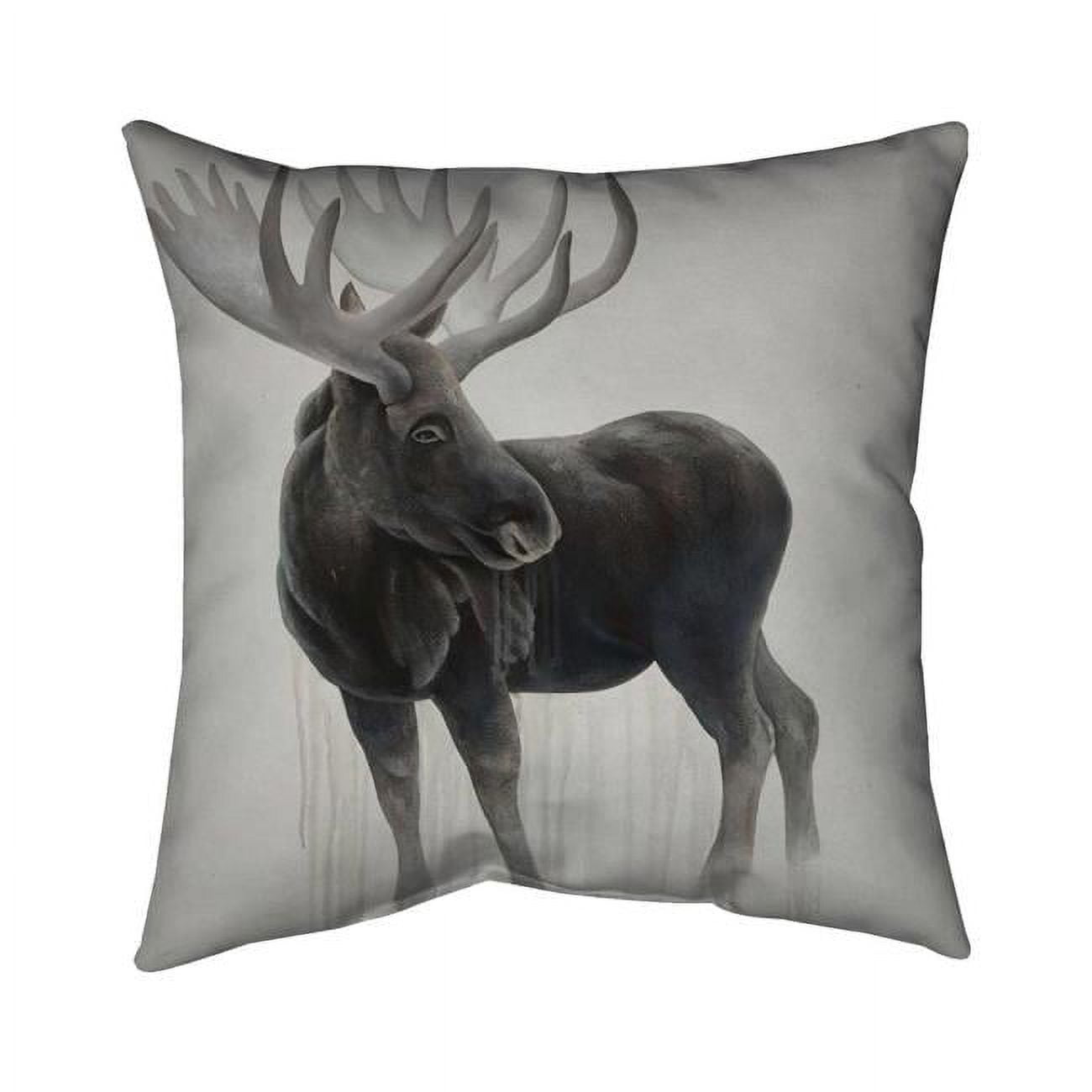 26 x 26 in. Bull Moose-Double Sided Print Indoor Pillow