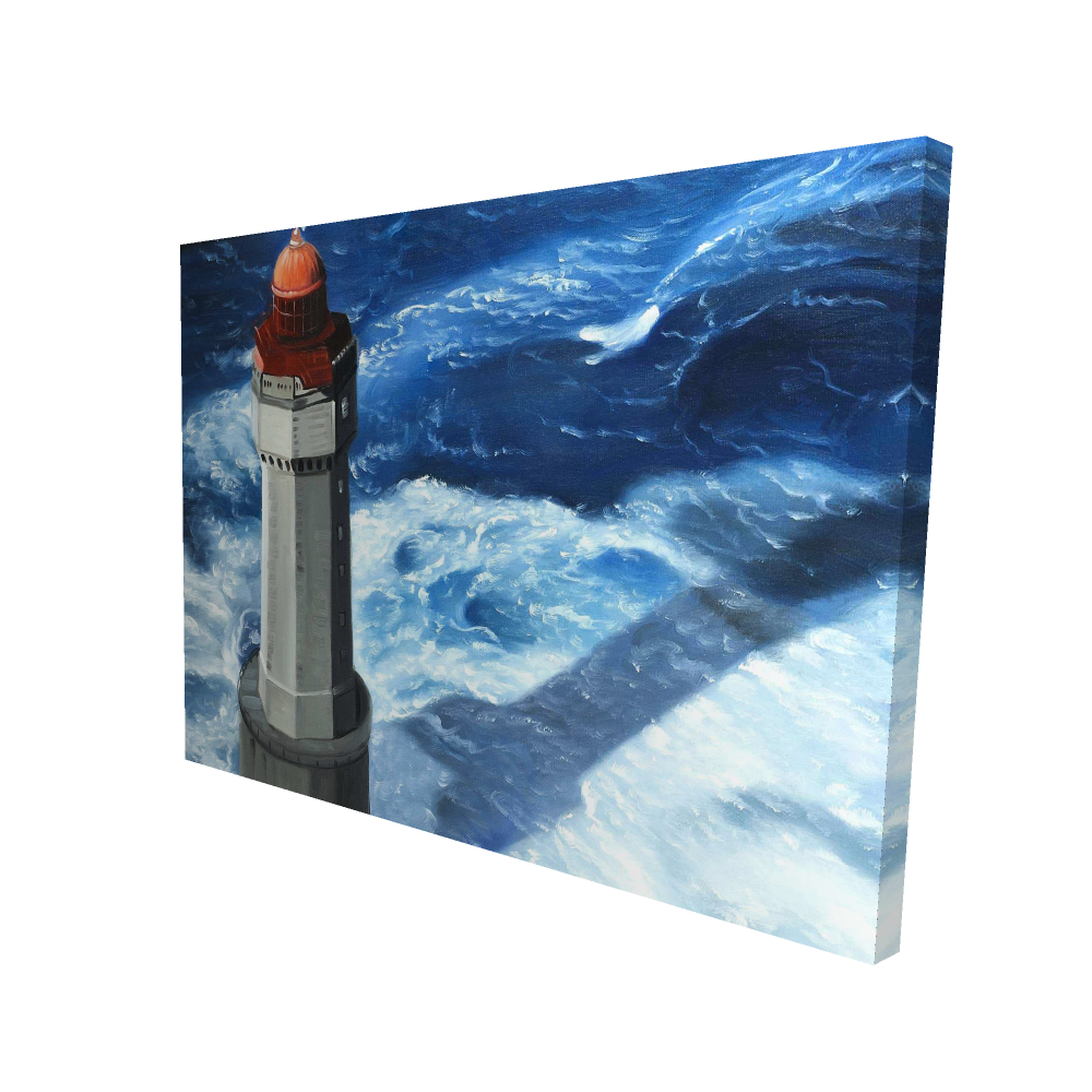 2080-3648-CO77 36 x 48 in. The Headlight of Jument - Marine Waves Canvas Home Decor