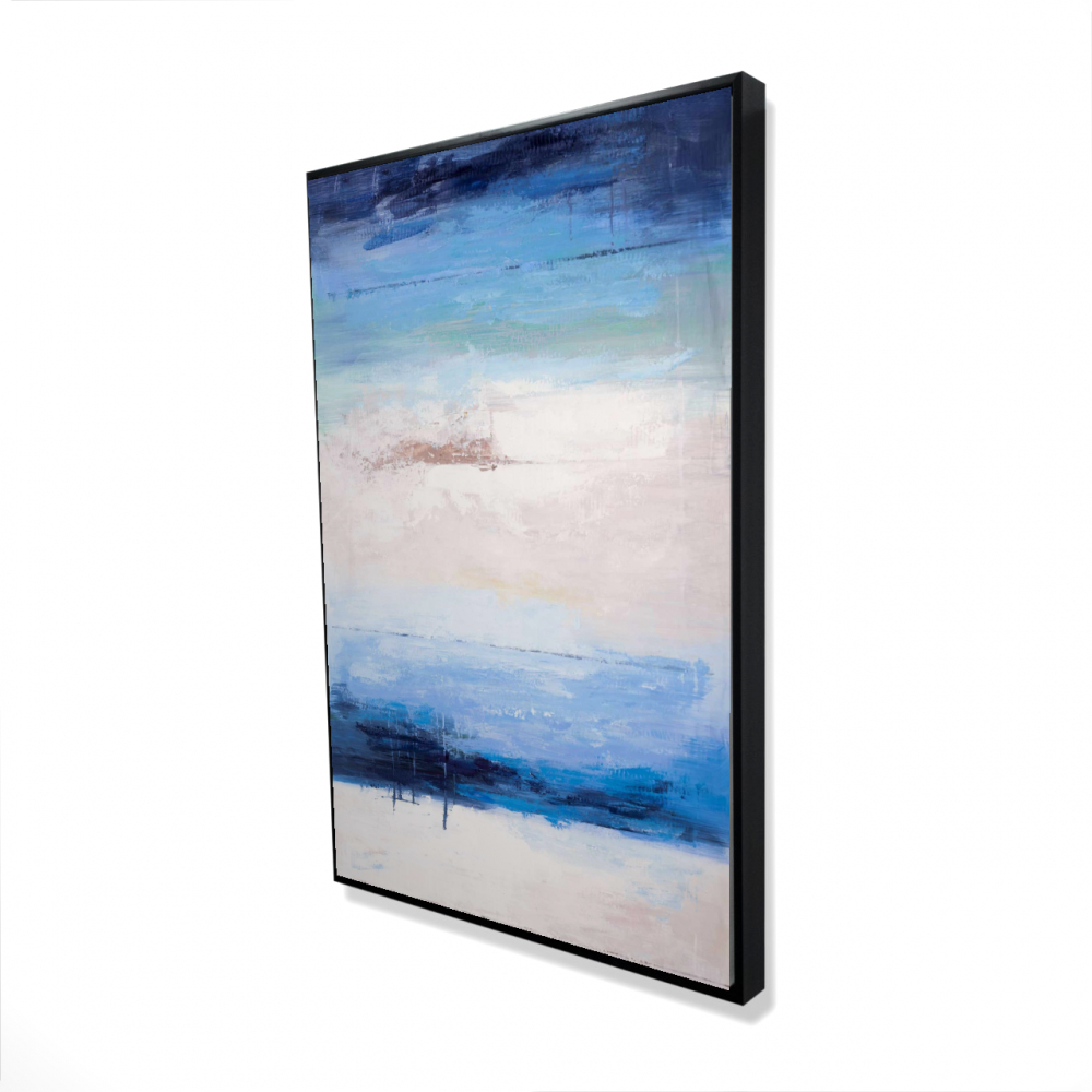 2081-3624-CO31 24 x 36 in. Colors of the Beach - Industrial Bathroom Framed Canvas Art