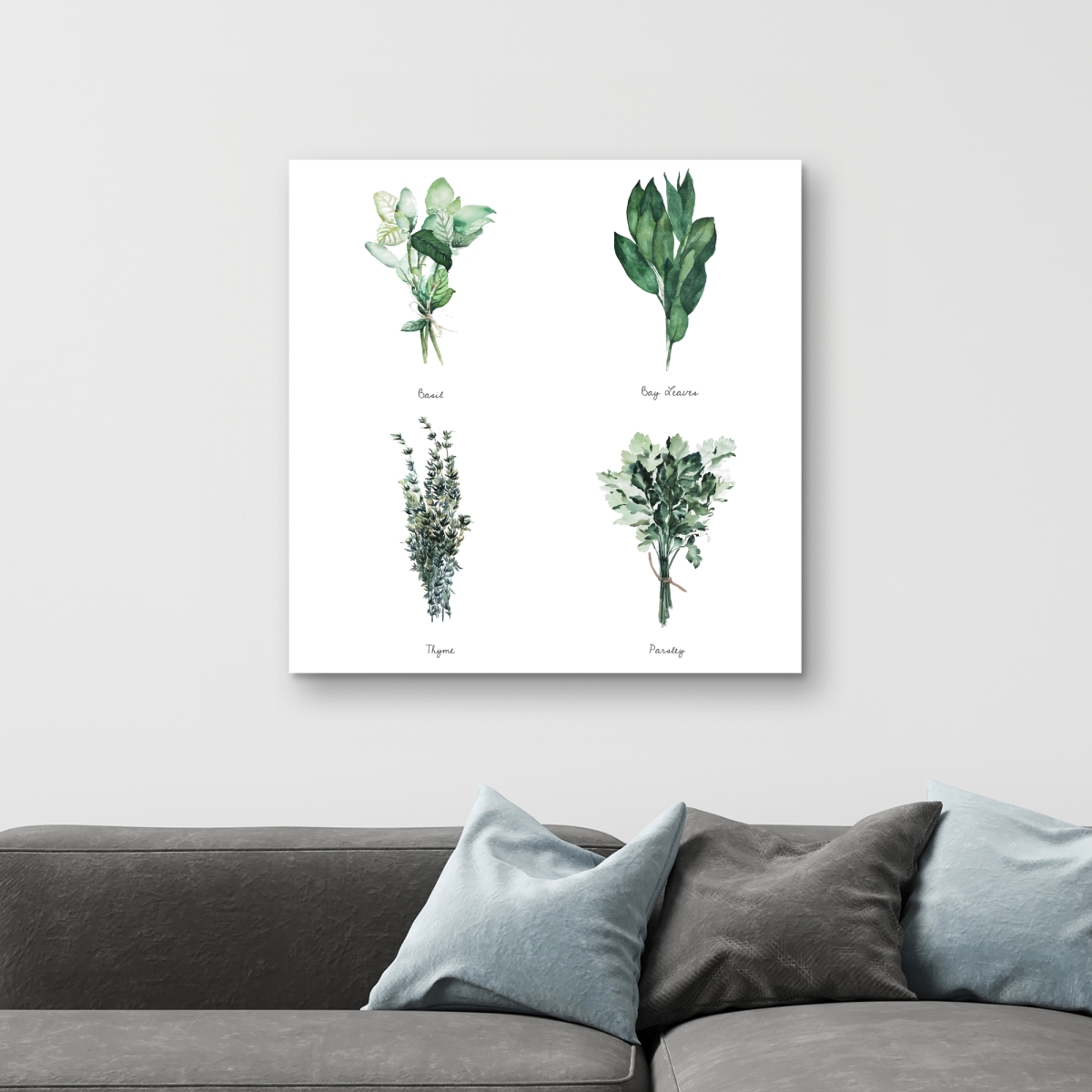 C1RC3232DIE5DT 32 x 32 in. Fine Herbs - Kitchen Gastronomy Canvas for Home Decor