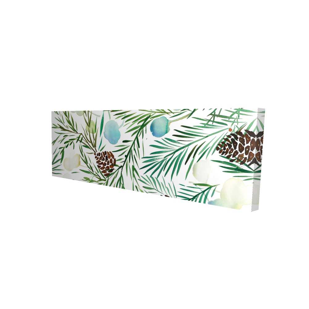 2080-2060-HO8 20 x 60 in. Pine Cone Pattern - Seasons Illustrative Canvas