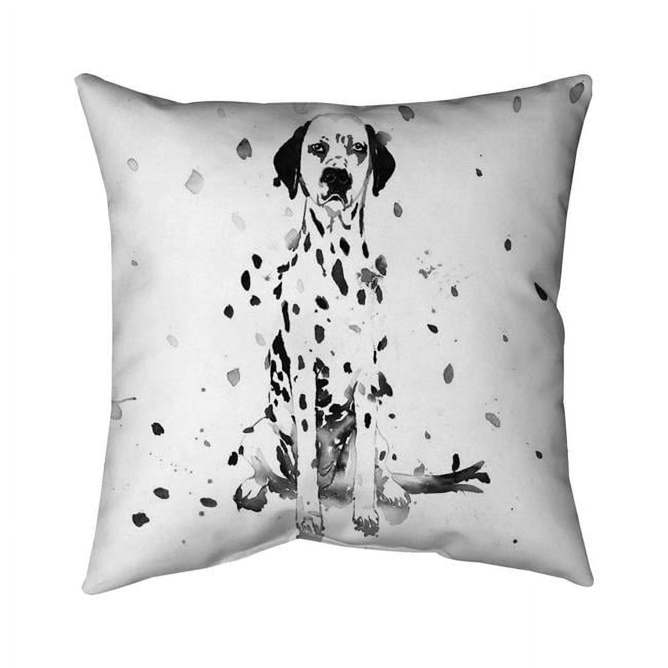 26 x 26 in. Dalmatian Dog-Double Sided Print Indoor Pillow