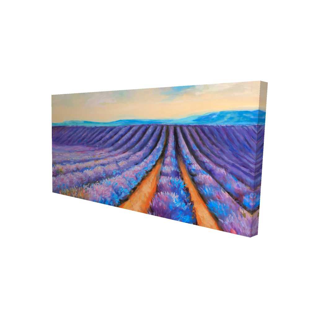 2080-2448-LA108 24 x 48 in. Lavender Fields - Botanical Purple Canvas for Home Decor