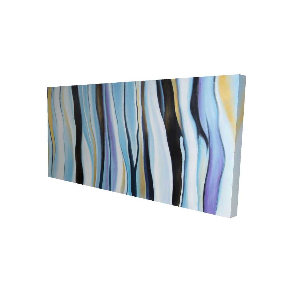 2080-2448-AB105 24 x 48 in. Blue Mood - Abstract Blue Canvas for Home Decor - Modern Art