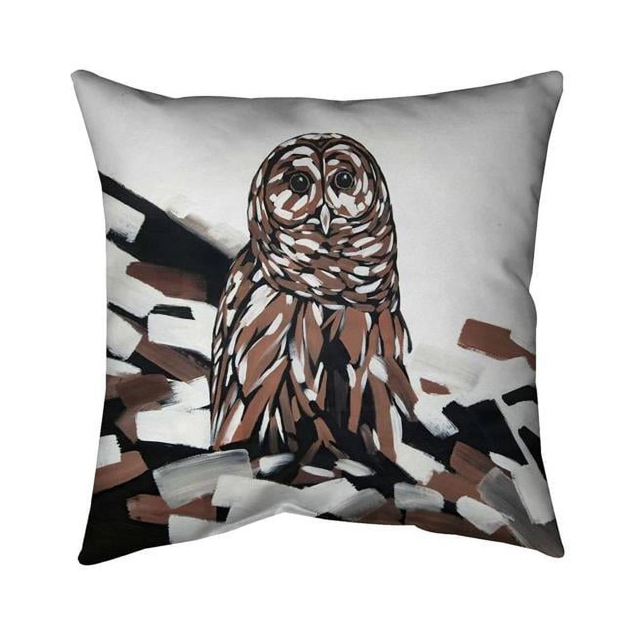 26 x 26 in. Tawny Owl-Double Sided Print Indoor Pillow