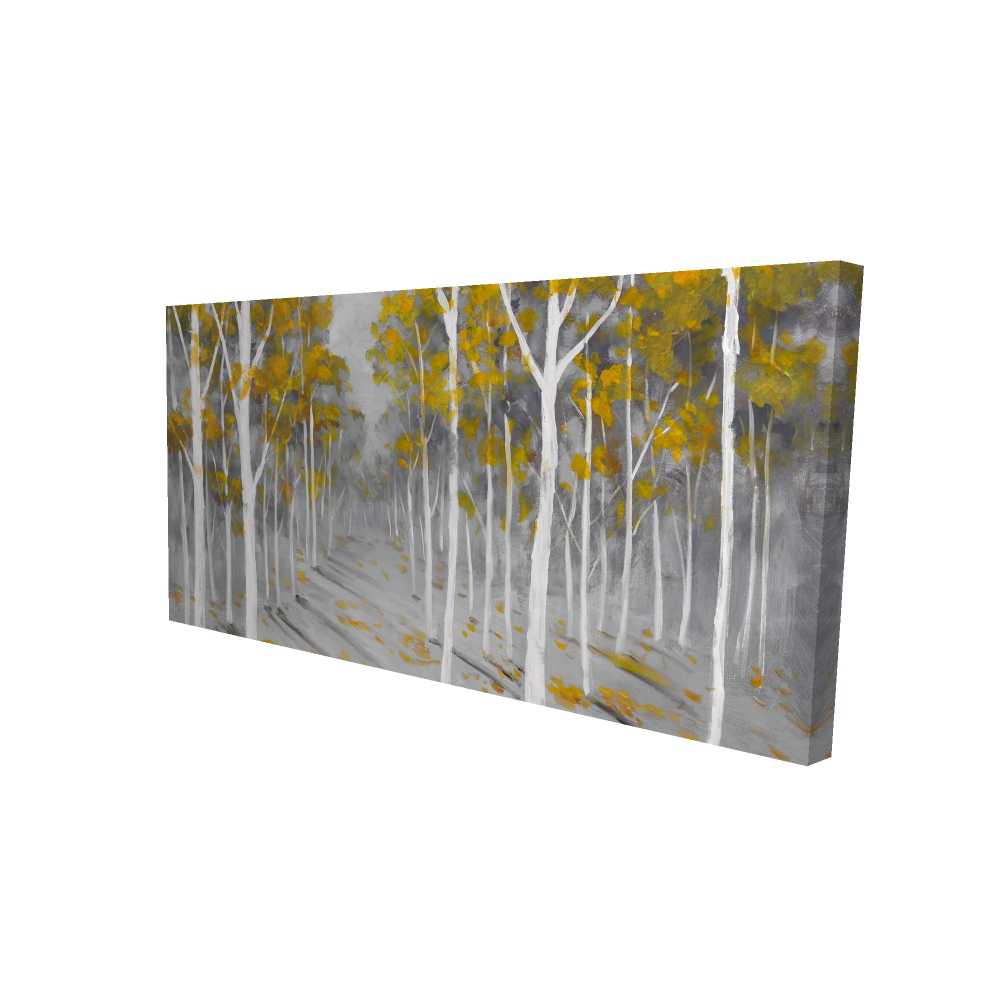 2080-2448-LA43 24 x 48 in. Birch Forest - Contemporary Trees Canvas for Home Decor