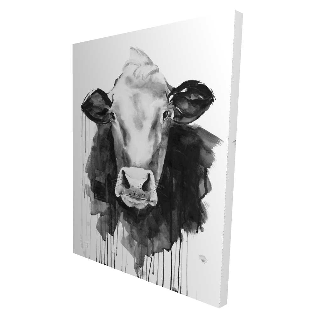2080-4836-AN370-1 36 x 48 in. Cow - Animals Kitchen Canvas Art - Rustic Style
