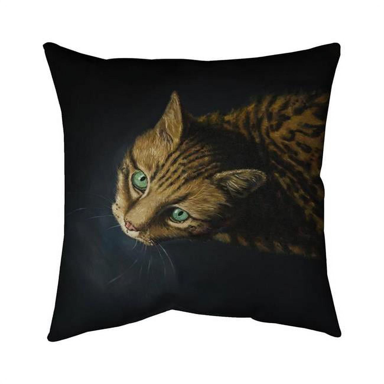 26 x 26 in. Bengal Cat-Double Sided Print Indoor Pillow