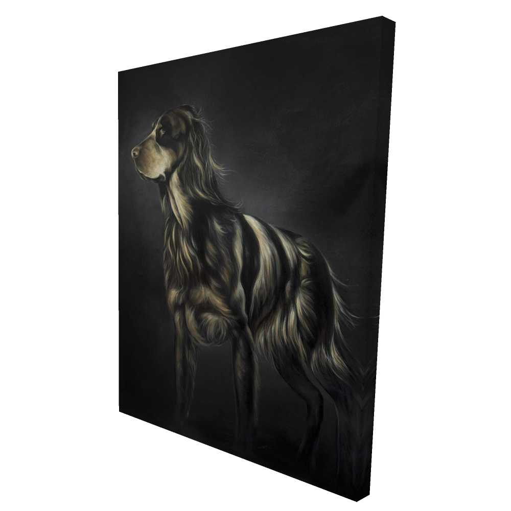 2080-4836-AN491 36 x 48 in. Picard Spaniel Canvas - Modern Dog Home Decor Artwork