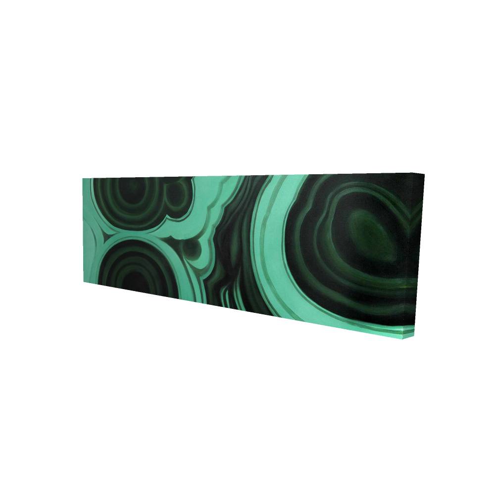 2080-2060-MN4 20 x 60 in. Malachite Stone - Shapes Canvas for Home Decor