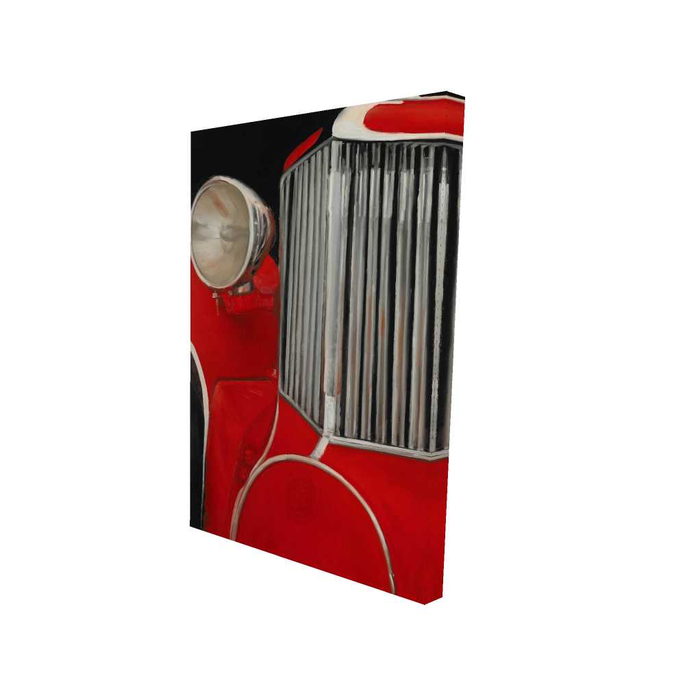 2080-3624-TR65 24 x 36 in. Car of the 50s Closeup - Vintage Canvas for Home Decor