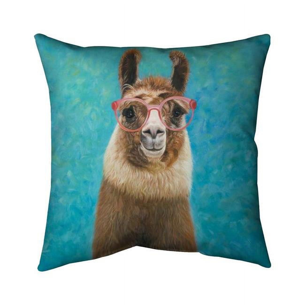 26 x 26 in. Lovable Llama-Double Sided Print Indoor Pillow