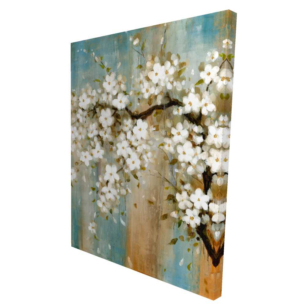 2080-4836-FL79 36 x 48 in. Relaxing Cherry Blossoms - Canvas Tree Art for Home Decor
