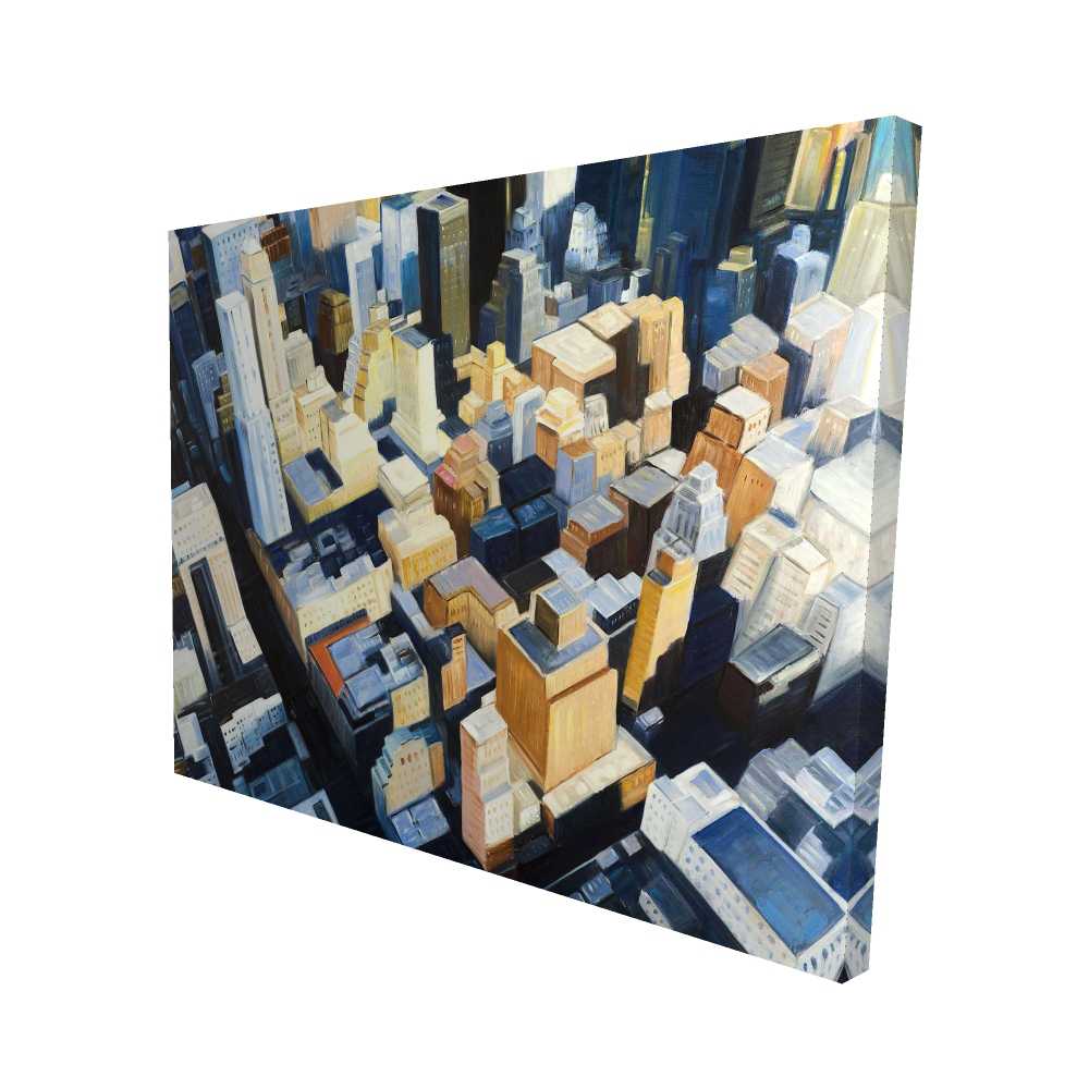 2080-4860-CI258 48 x 60 in. Manhattan View - Empire State Building Canvas Home Decor