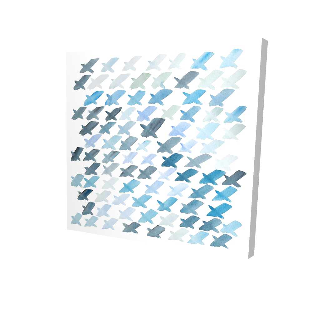 2080-3636-AB70 36 x 36 in. X Pattern Office Canvas - Stylish Home Decor for Any Space