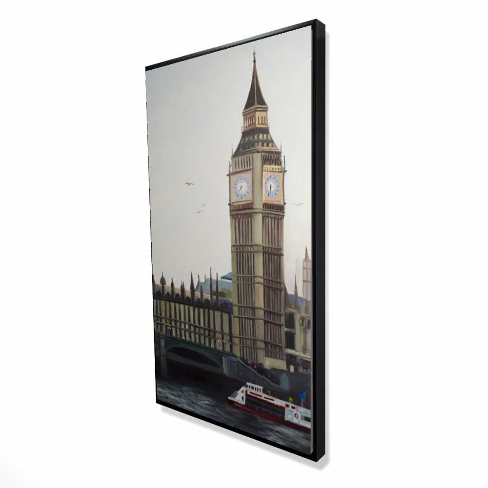 2081-4824-CI259 24 x 48 in. Big Ben Clock Elizabeth Tower Canvas - Architecture Office