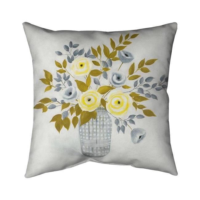 26 x 26 in. Flowers In A Vase-Double Sided Print Indoor Pillow