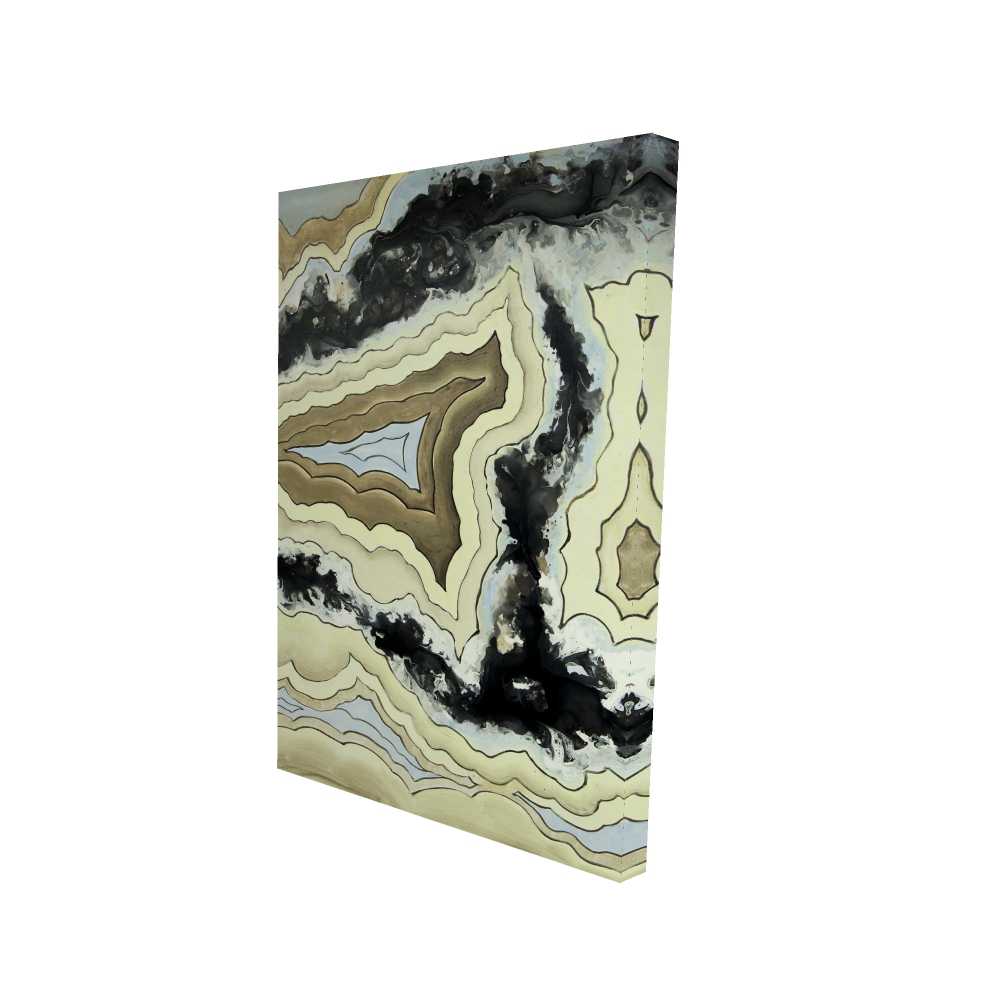 2080-3624-MN5 24 x 36 in. Lace Agate - Modern Canvas Art for Home Office Decor