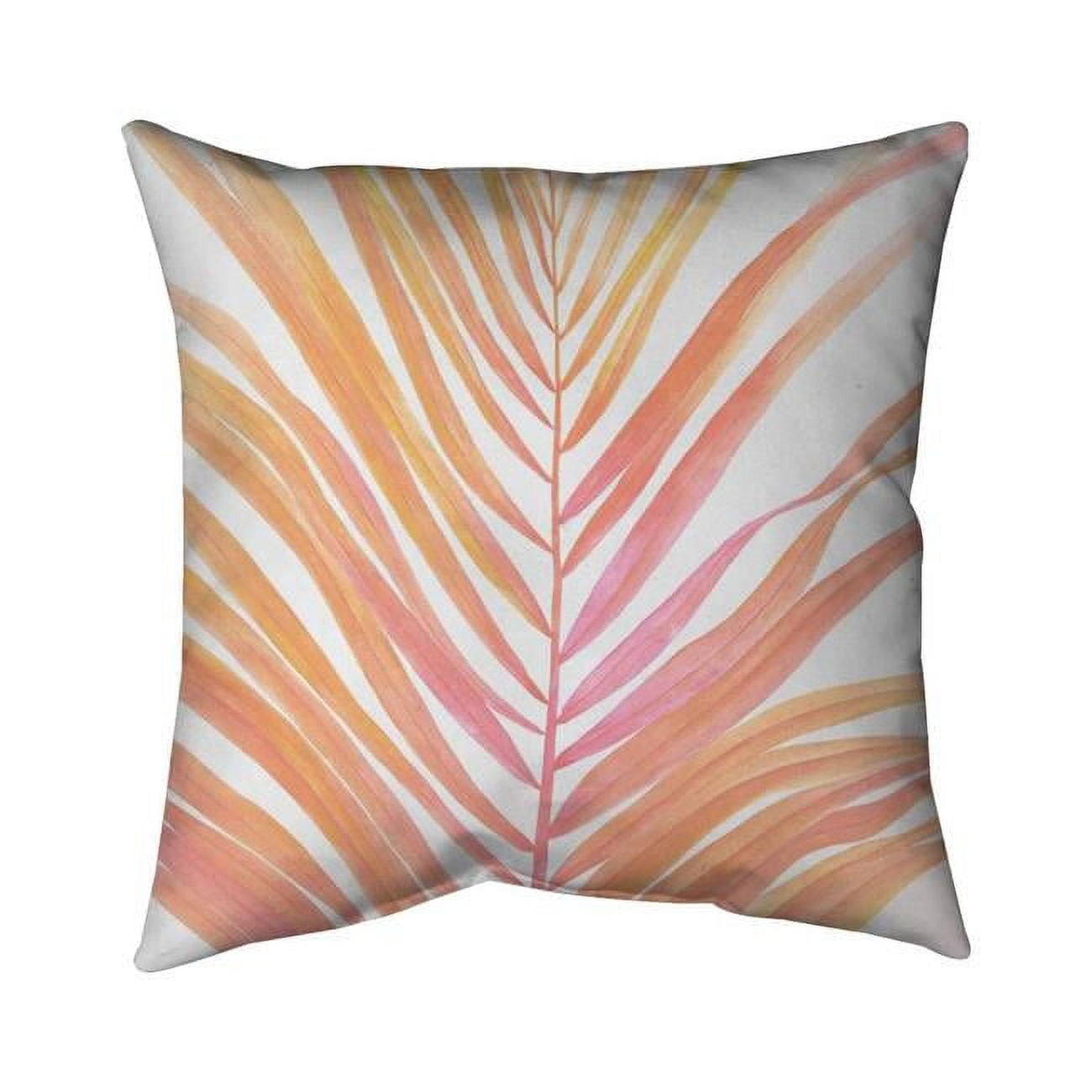 26 x 26 in. Glam Palm Leaf-Double Sided Print Indoor Pillow