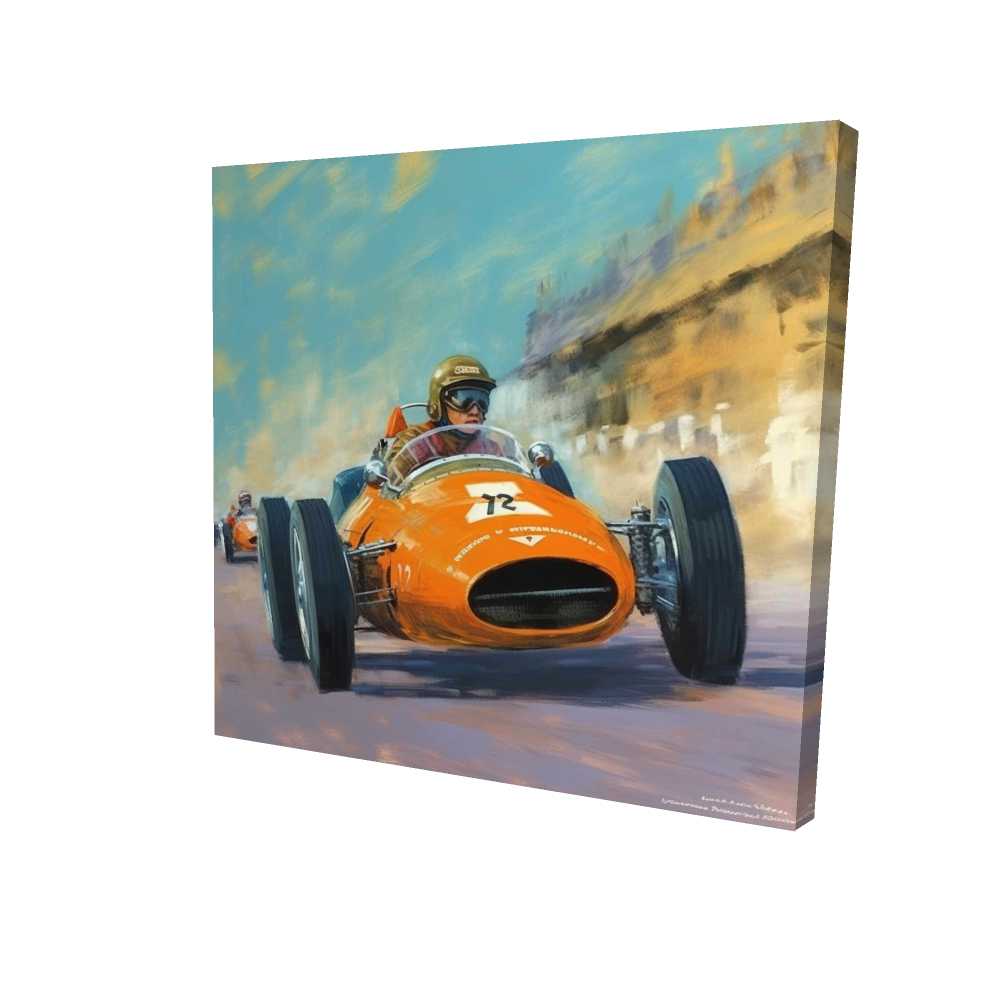 2080-3636-TR84 36 x 36 in. Overtaking - Contemporary Canvas Transportation Home Decor