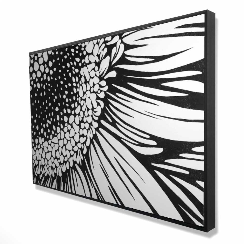 2081-2436-FL123 24 x 36 in. Gerbera Flower - Office Botanical Framed Canvas - Home Decor
